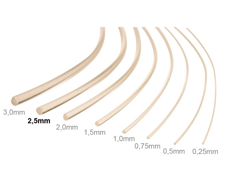 2 Meter Ø 2,5 mm Lichtwellenleiter LWL Lichtleiter Glasfaser Lichtfaser