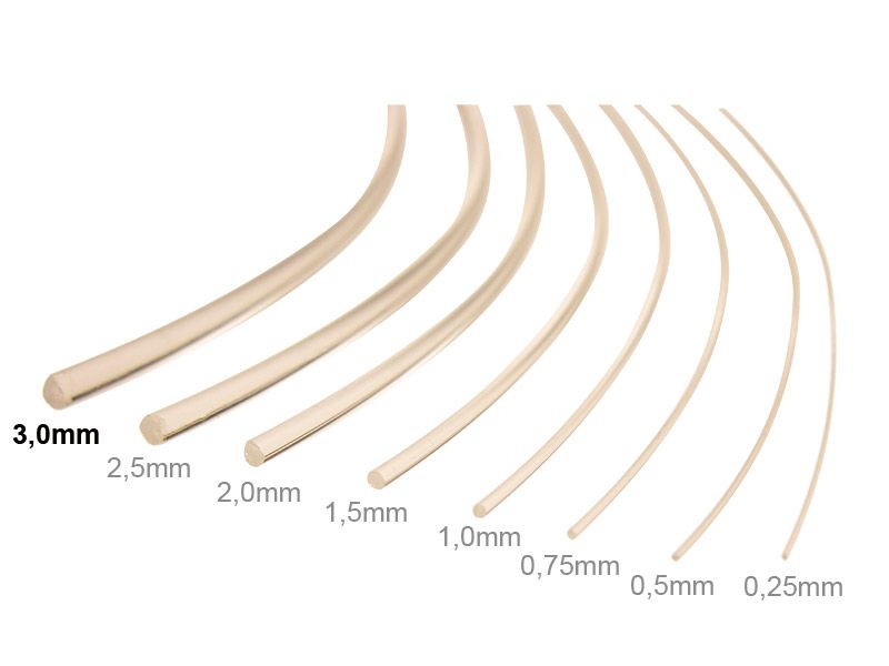2 Meter Ø 3,0 mm Lichtwellenleiter LWL Lichtleiter Glasfaser Lichtfaser