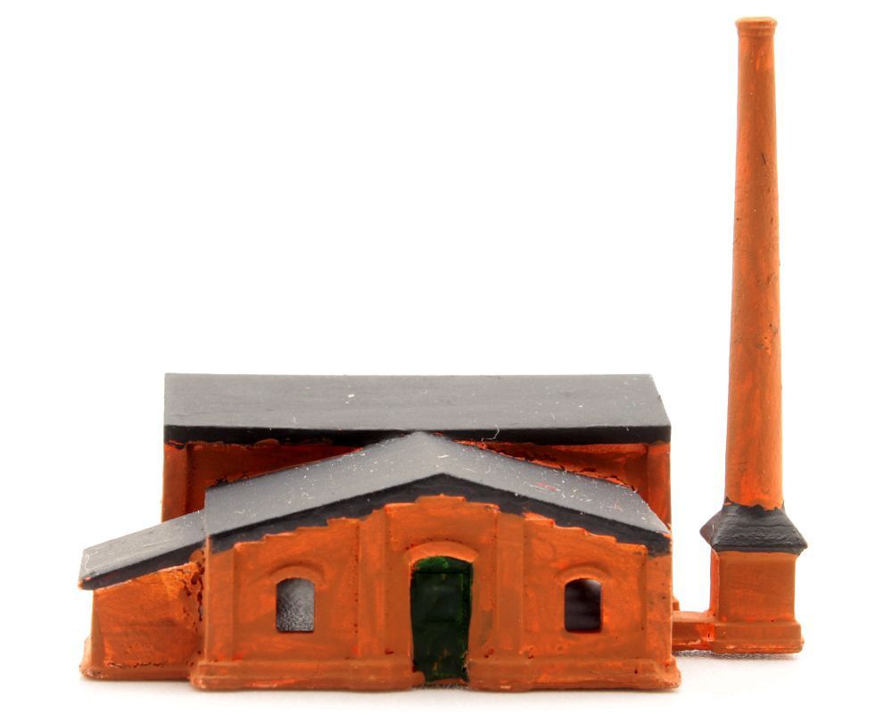 Maschinenhaus Maschinenfabrik bemalt, Spur T, 1:450