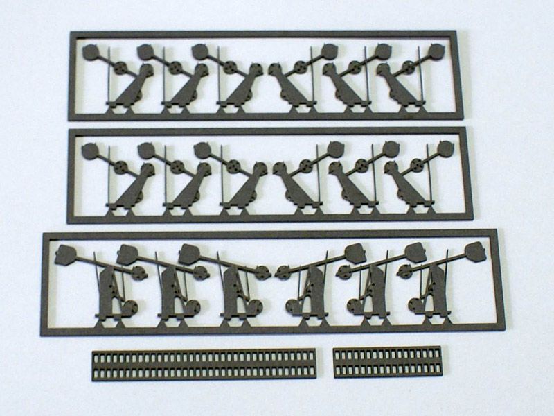 Innenspannwerke für Stellwerke, 18 Stück, Lasercut-Bausatz, Spur H0, 1:87