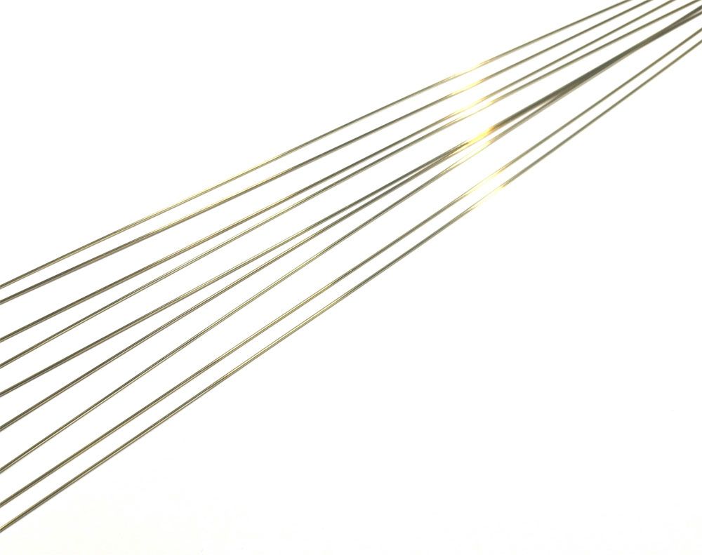 Messingdraht gerichtet Ø 0,3 mm, 10 Stück, Länge je 300 mm