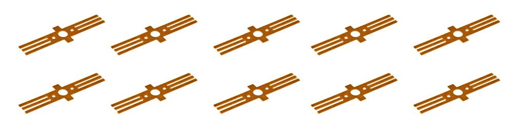 Premium Stromabnehmer Radkontakte Radschleifer, 10 Stück, Spur H0, 1:87