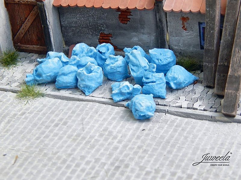 Müllsäcke blau, 20 Stück, Spur 0 (Null), 1:45