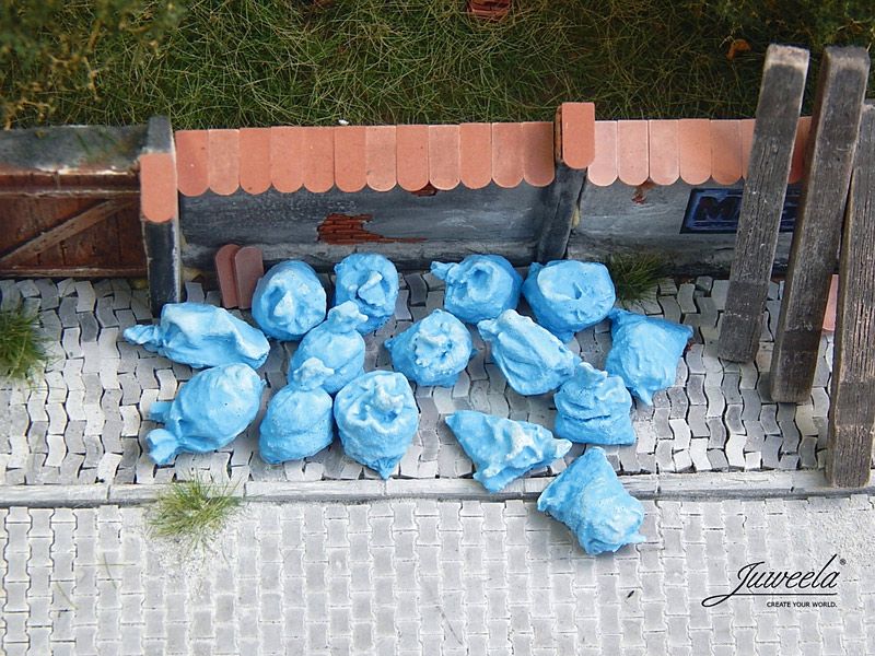 Müllsäcke blau, 10 Stück, Spur 0 (Null), 1:45