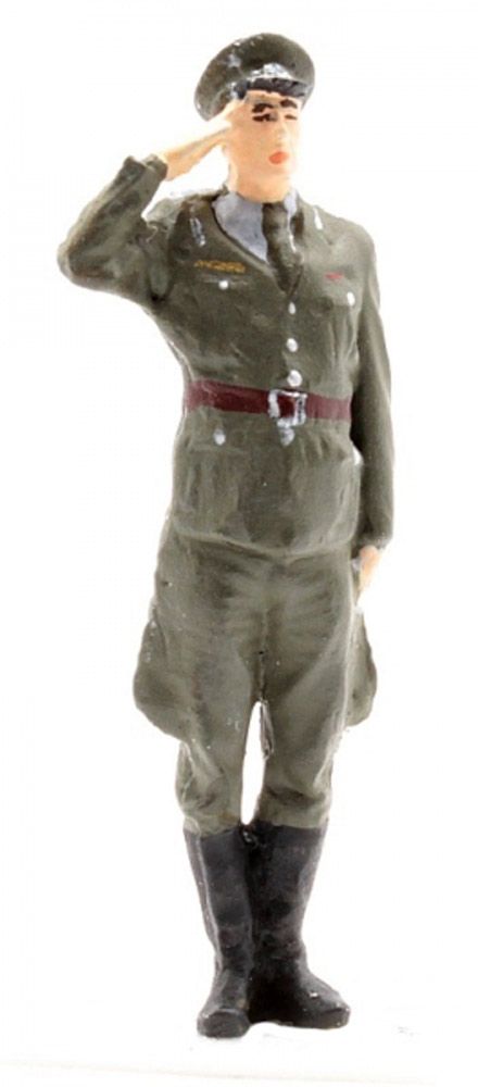 NVA Offizier vom Dienst, Modellbahnfigur handbemalt, Spur 0 (Null), 1:45