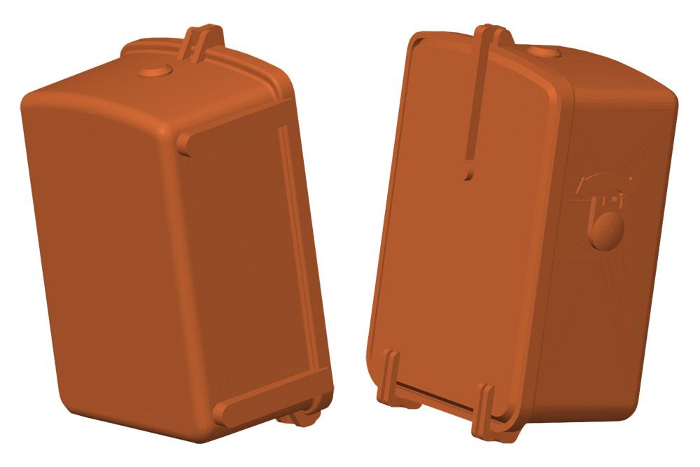 OSE-Steuerkasten DB Schaltkasten für Oberleitung, 2 Stück, Spur H0, 1:87