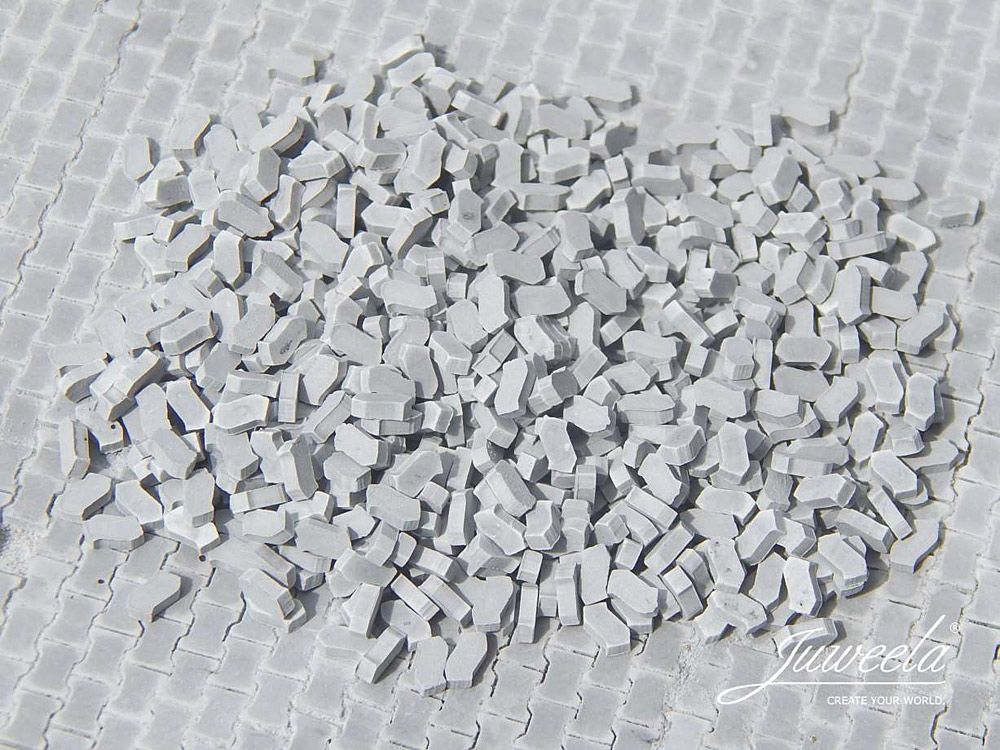 Pflastersteine Typ S, hellgrau, 860 Stück, Spur 0 (Null), 1:45