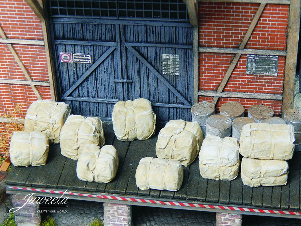 Rohstoffballen beige, 20 Stück, Spur 0 (Null), 1:45