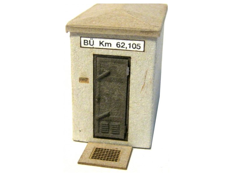 Schalthaus Epoche V-IV, Lasercut-Bausatz, Spur H0, 1:87