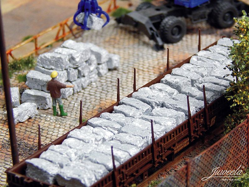 Schrottballen Alu Aluminium, 30 Stück, Spur H0, 1:87