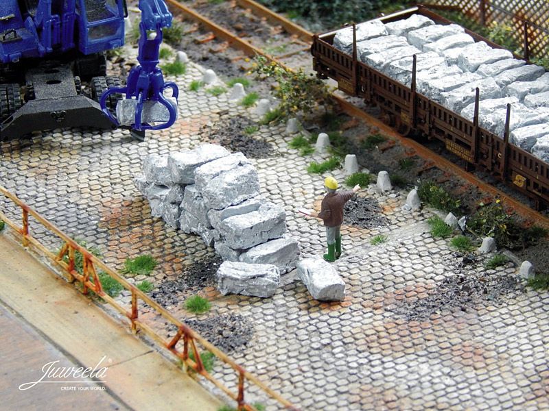 Schrottballen Alu Aluminium, 60 Stück, Spur H0, 1:87