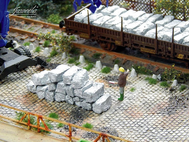 Schrottballen Alu Aluminium, 30 Stück, Spur H0, 1:87