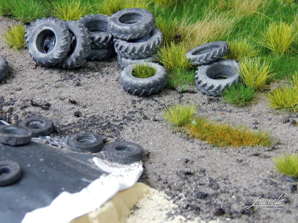 Traktorreifen Treckerreifen Altreifen, ca. 28 Stück, Spur H0, 1:87