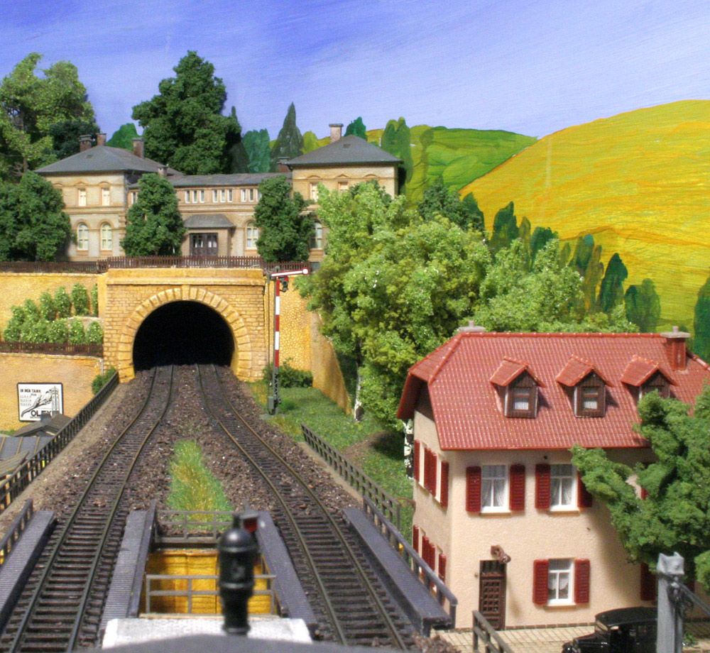 Tunnelportal Leitmeritz zweigleisig, Spur TT, 1:120