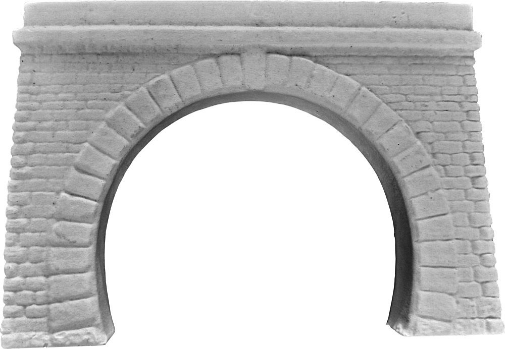 Tunnelportal Leitmeritz zweigleisig, Spur H0, 1:87