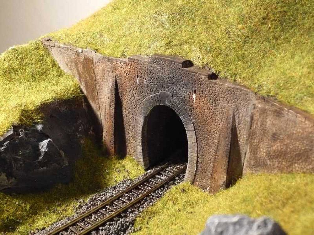 Tunnelportal eingleisig, Spur N, 1:160