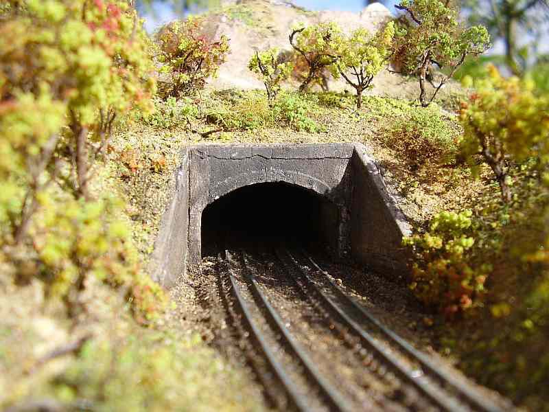Tunnelportal zweigleisig, Spur T, 1:480