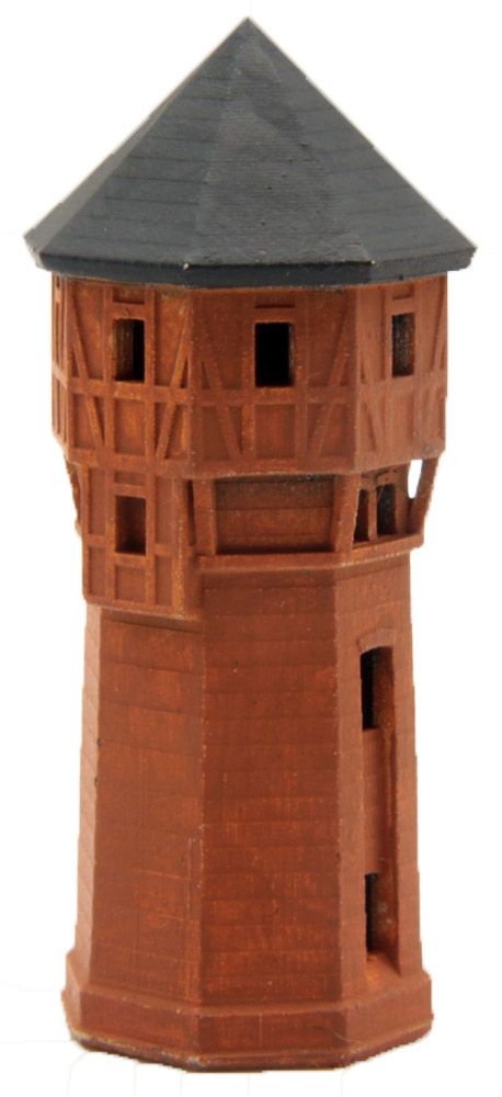 Wasserturm bemalt, Spur T, 1:450