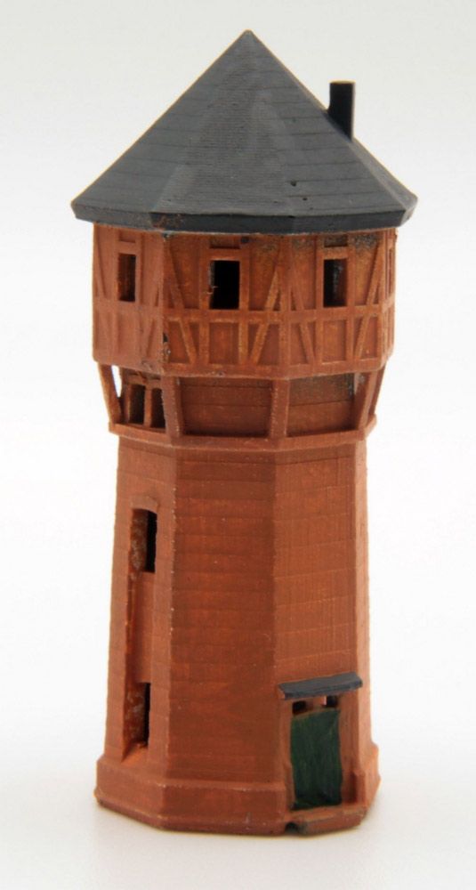 Wasserturm bemalt, Spur T, 1:450